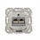 VALUE Cat.6a Flush Mount Wall Jack, STP, horizontal, white