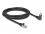 Delock GigE Camera Cable RJ45 plug 45° rotated and 90° angled with screws to RJ45 plug Cat.6 S/FTP 2 m black