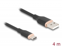 Delock USB 2.0 Cable USB Type-A male to USB Type-C™ male 4 m black Silicone