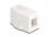 Delock Keystone Surface Mounted Box 1 Port with magnetic bottom, white