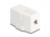 Delock Keystone Surface Mounted Box 1 Port with magnetic bottom, white