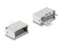 Delock USB Type-E Key A 20 pin female vertical for SMT solder mounting