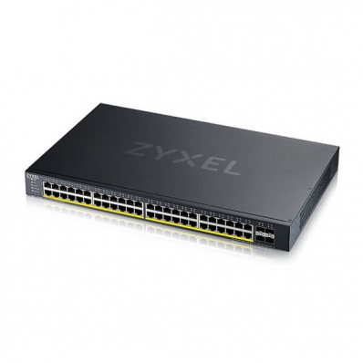 Zyxel XGS1935-52HP 52-Port Smart Managed PoE+ Switch, 48xGbe