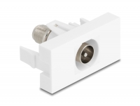 Delock Easy 45 Module IEC male to F female white