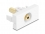 Delock Easy 45 Module stereo jack female 3.5 mm 3 pin to stereo jack female 3.5 mm 3 pin gold plated white