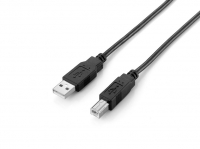 Equip USB Kabel 2.0 A-B St/St 2.00m schwarz Polybeutel