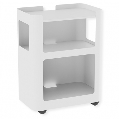 VALUE Open Shelf Mobile Cabinet, white