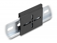 Delock Aluminium Mounting Clip for DIN Rail 60.0 x 47.8 mm black