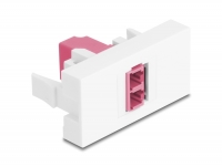 Delock Easy 45 Module LC Duplex female to LC Duplex female white / violet