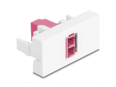 Delock Easy 45 Module LC Duplex female to LC Duplex female white / violet