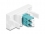 Delock Easy 45 Module LC Duplex female to LC Duplex female white / aqua