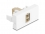 Delock Easy 45 Module LC Duplex female to LC Duplex female white / beige