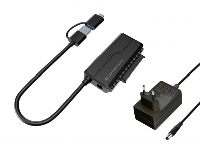 CONCEPTRONIC Adapter USB-C -> SATA Adapter 2.5/3.5" schwarz