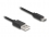 Delock USB 2.0 Coiled Cable USB Type-A male to USB Type-C™ male 0.45 m to 0.75 m black