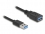 Delock USB 5 Gbps Coiled Cable Type-A male to Type-A female 0.4 to 0.6 m black