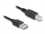 Delock Coiled Cable EASY-USB 2.0 Type-A male to USB Type-B male 0.5 m to 0.8 m black