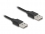 Delock Coiled Cable EASY-USB 2.0 Type-A male to EASY-USB Type-A male 0.5 m to 0.8 m black