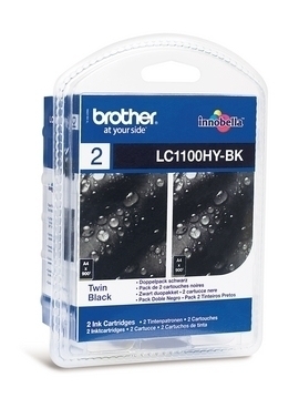 Patrone Brother LC-1100HYBKBP2 Twin Pack mit Security-Tag