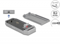 Delock M.2 NVMe SSD Enclosure USB 40 Gbps - tool free