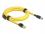 Delock Cable RJ45 plug Cat.6 to Mini I/O 8 pin D-shape type 2 plug 2 m yellow