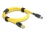 Delock Cable RJ45 plug Cat.6 to Mini I/O 8 pin D-shape type 2 plug 1 m yellow