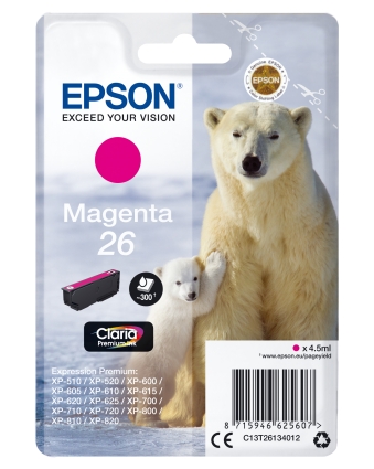 Patrone Epson 26 magenta T2613