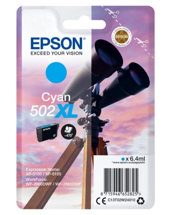 Patrone Epson 502 cyan XL T02W2