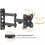 VALUE TV Monitor Arm, Wall Mount, < 81cm, < 20kg, 3 joints