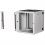 ROLINE 19-inch wall-mounted housing Pro 12 U, 600x600 WxD two-part swivelling grey