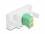 Delock Easy 45 Module LC Duplex female to LC Duplex female with laser protection flip inside green / white