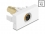 Delock Easy 45 Module Mini-DIN 6 pin female to female gold plated white