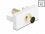 Delock Easy 45 Module Mini-DIN 4 pin female to female gold plated white