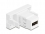 Delock Easy 45 module EASY-USB 2.0 Type-A female to EASY-USB Type-A female white