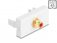 Delock Easy 45 Module RCA female to RCA female gold plated red / white