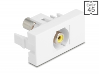 Delock Easy 45 Module RCA female to RCA female yellow / white