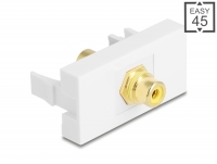 Delock Easy 45 Module RCA female to RCA female gold plated yellow / white