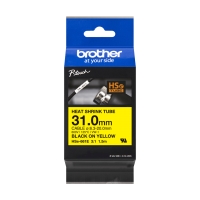 Schrumpfschlauchkassette Brother 31,0mm gelb/schwarz HSE661E