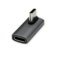 ROLINE Adapter, USB4 Gen 3x2, Aluminum, 90° rotated, Type C, M/F, silver