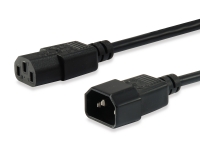 Equip Kaltgeräteverl.-Kabel IEC C14 -> IEC C13 St/Bu 3m sw Polybeutel