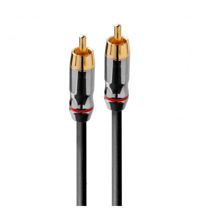 Lindy Premium Gold Phono Male to Phono Male Cable, 75 Ohm, 20m