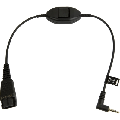 Jabra Kabel QD -> 2,5mm Klinke mit Rufannahmetaste